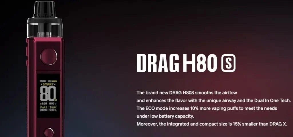 Voopoo Drag H80S Pod Mod Kit UI Interface