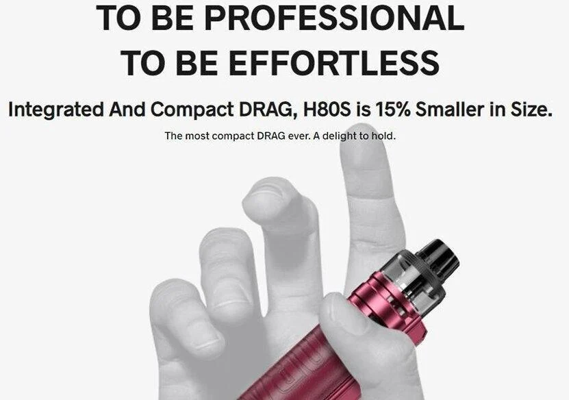 Voopoo Drag H80S Pod Mod Kit in Hand