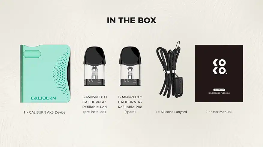 Package Caliburn AK3 Package Caliburn AK3