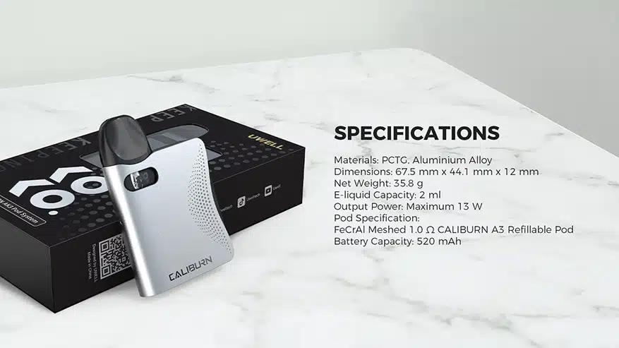 Specification Caliburn AK3 Specification Caliburn AK3