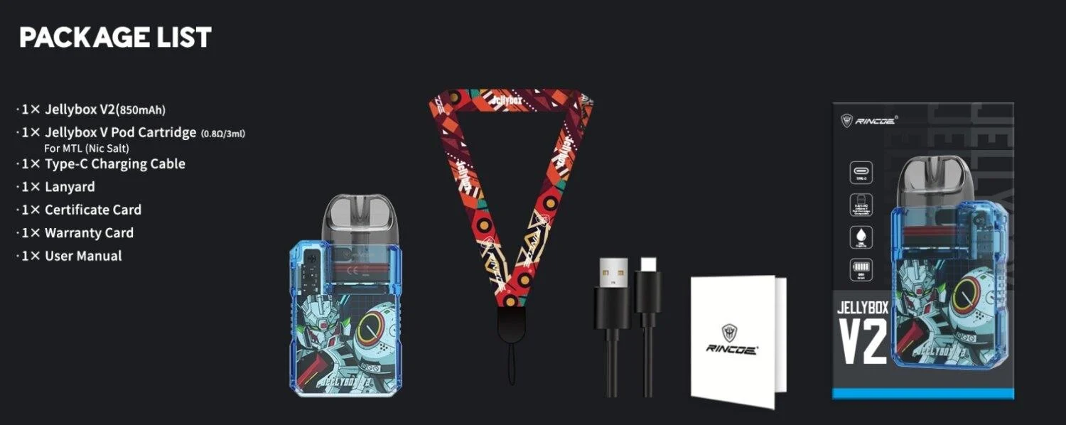 Rincoe Jellybox V2 Package List Rincoe Jellybox V2 Package List