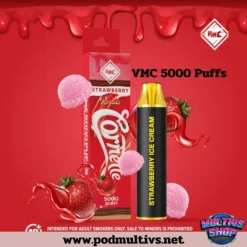 Vmc 5000 Puffs Strawberry Ice Cream สตรอว์เบอร์รีไอศกรีม