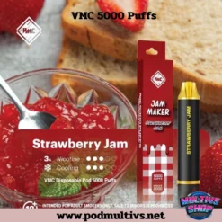 Vmc 5000 Puffs Strawberry Jam แยมสตรอว์เบอร์รี