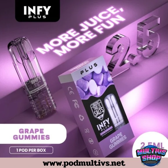 หัวพอต Infy Plus องุ่นกัมมี่ หัวพอต Infy Plus องุ่นกัมมี่