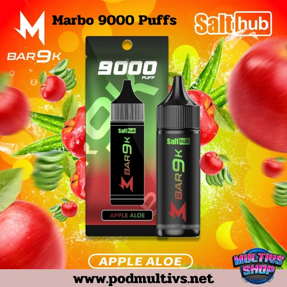 Marbo Bar 9000 Puffs Apple Aloe แอปเปิ้ลว่านหางจระเข้
