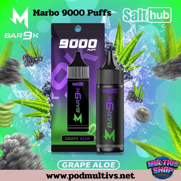 Marbo Bar 9000 Puffs Grape Aloe องุ่นว่านหางจระเข้