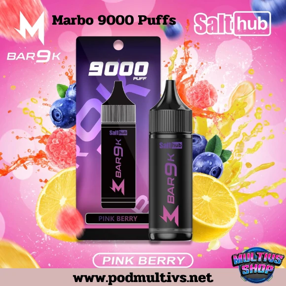 Marbo Bar 9000 Puffs Pink Berry พิงค์เบอร์รี