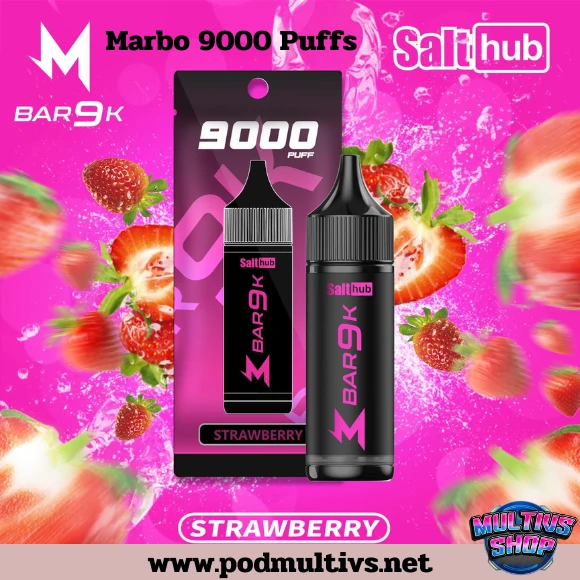 Marbo Bar 9000 Puffs Strawberry สตรอว์เบอร์รี