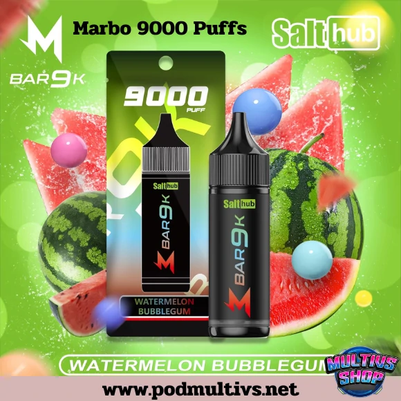 Marbo Bar 9000 Puffs Watermelon Bubblegum แตงโมบับเบิ้ลกั้ม